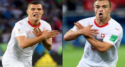 الاتحاد الصربي يطالب رسميا بمعاقبة شاكيري وتشاكا بسبب احتفال "النسر"